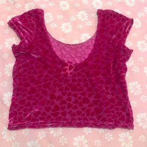 Blackmilk Velour Crop Top